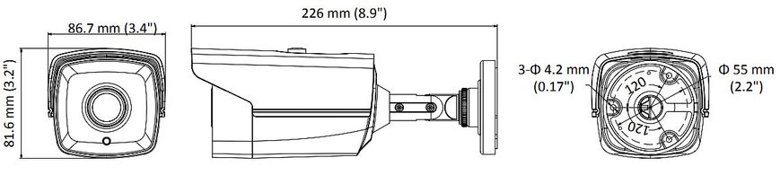 Відеокамера Hikvision DS-2CE16C0T-IT5 (3.6 мм)