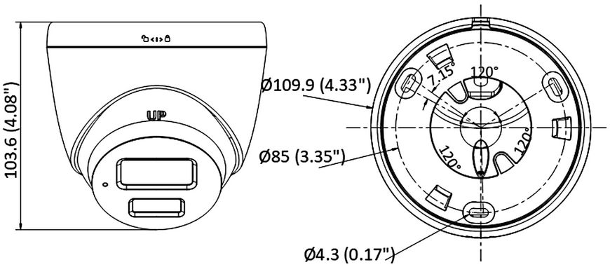Відеокамера Hikvision DS-2CD1347G0-L (2.8 мм)