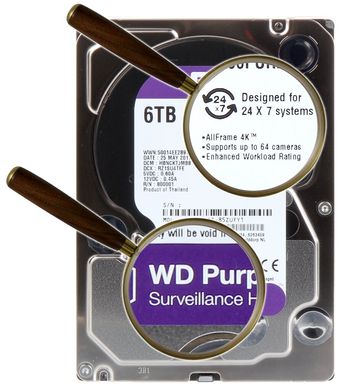 Жорсткий диск Western Digital Purple 6TB 64MB WD60PURZ 3.5 SATA III