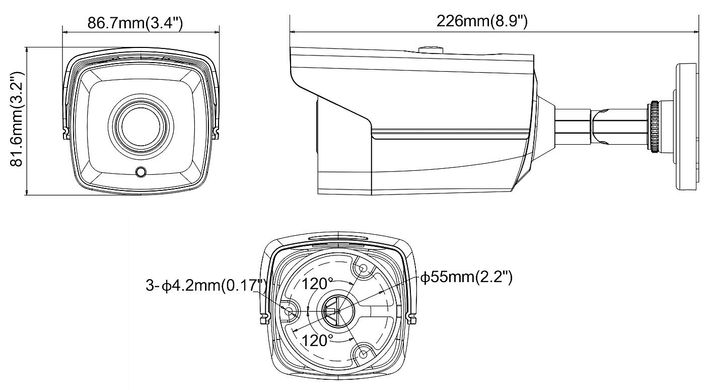 Відеокамера Hikvision DS-2CE16D0T-IT5F (3.6 мм)