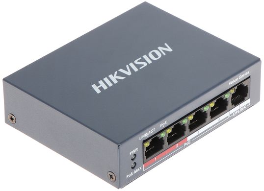 Комутатор Hikvision DS-3E0105P-E/M(B)