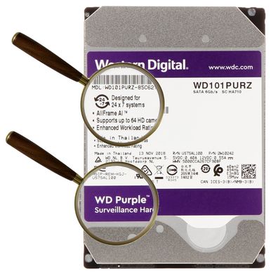 Жесткий диск Western Digital Purple 10TB 256MB WD101PURZ 3.5 SATA III