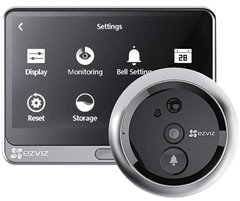 Комплект відеодомофона EZVIZ CS-DP1C(A0-4A1WPFBSR)