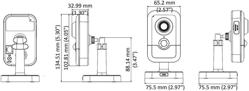 Відеокамера Hikvision DS-2CD2455FWD-IW (2.8 мм)