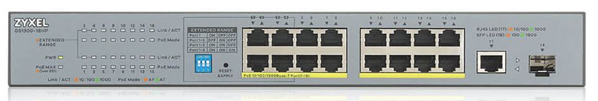 Коммутатор ZYXEL GS1300-18HP (GS1300-18HP-EU0101F)