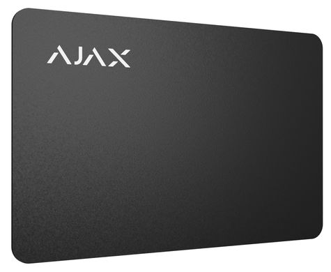 Карточка управления Ajax Pass black (100 шт)