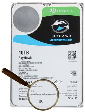 Жесткий диск 3.5" Seagate SkyHawk HDD 10TB 7200RPM 256MB ST10000VX0004 SATAIII