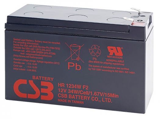 Аккумуляторная батарея CSB HR1234WF2